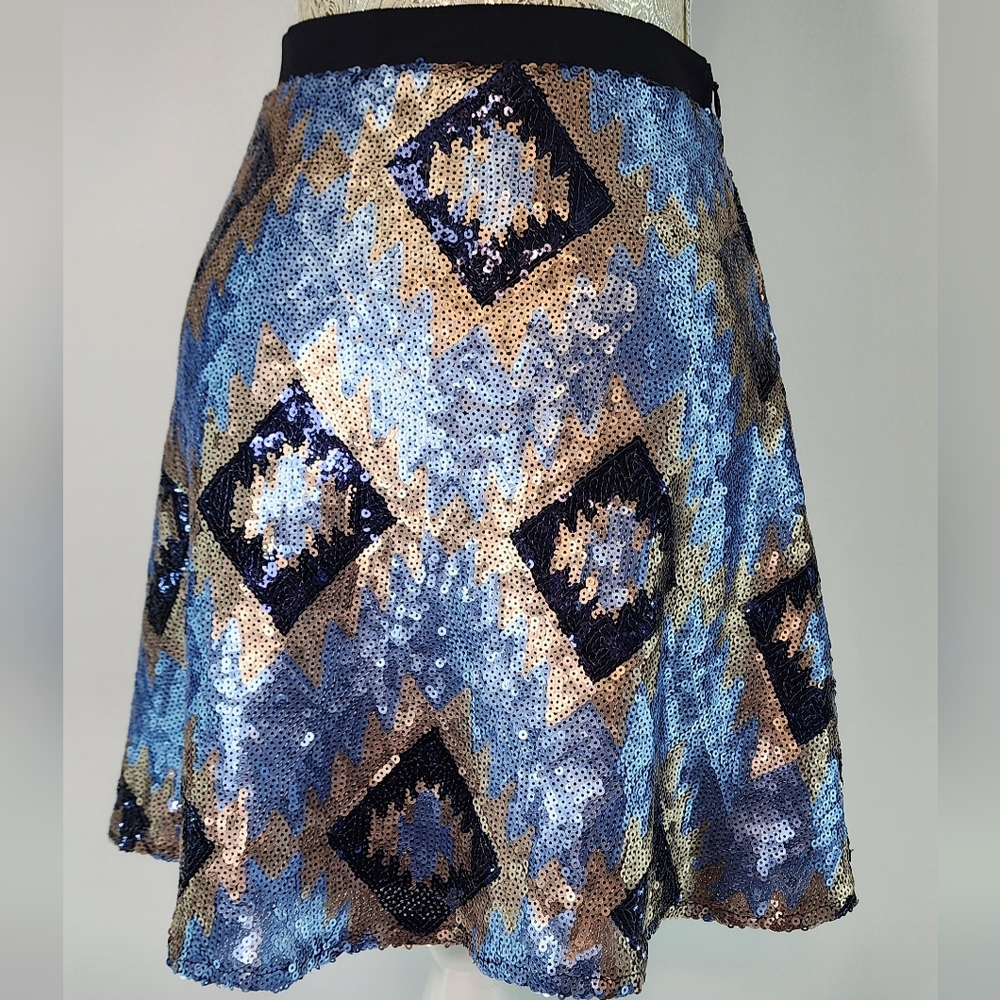 Lily White sequin mini skirt